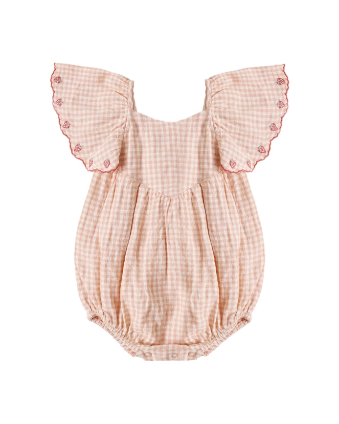 Rylee + Cru - Roxy Romper || Petal Gingham