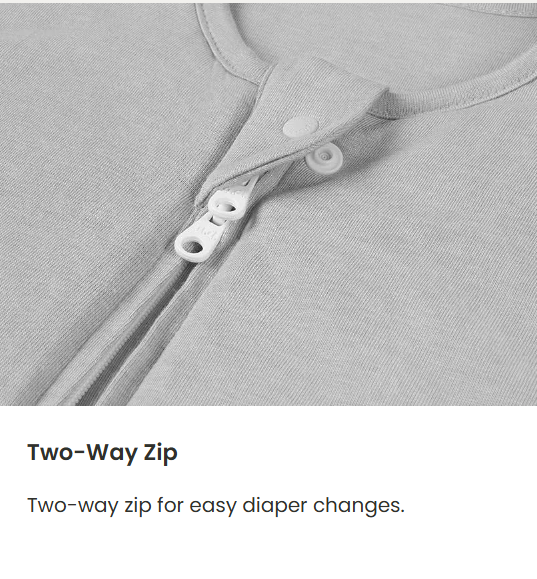 Nest Designs - Bamboo Jersey Long Sleeve Sleep Bag - 1.0 TOG