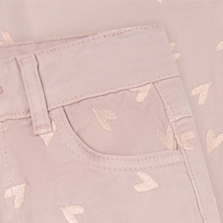Minymo - Heart Twill Pants (Fawn)