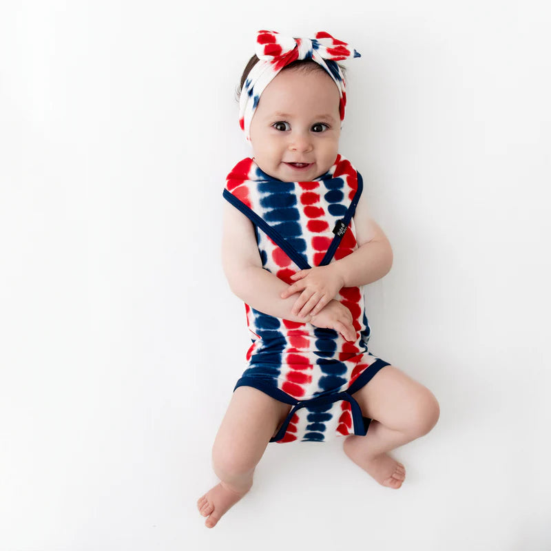 Kyte Baby - Sleeveless Bodysuit in Liberty Rip Tide
