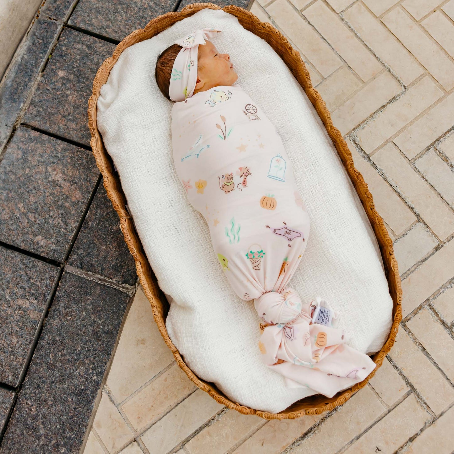 Copper Pearl - Enchanted Friends Swaddle Blanket
