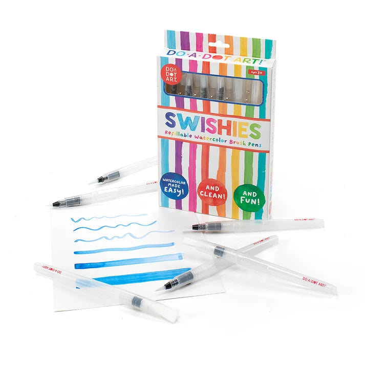 Do-A-Dot-Art -Swishies Refillable Watercolor Brushes – Set of 6