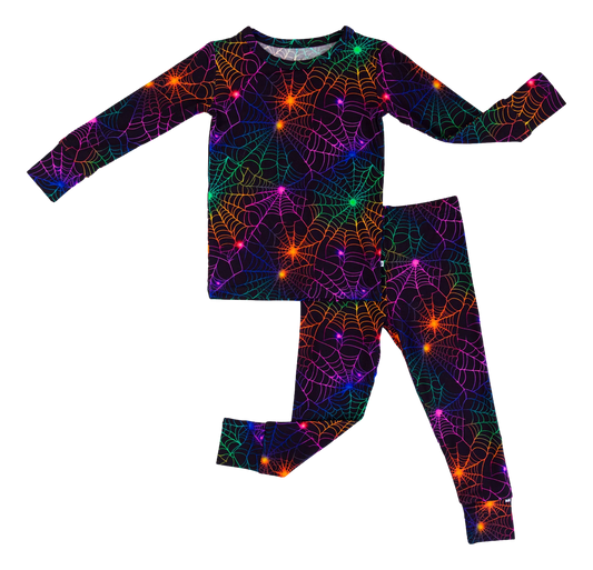 Birdie Bean - Neon Webs 2 Piece Pajamas