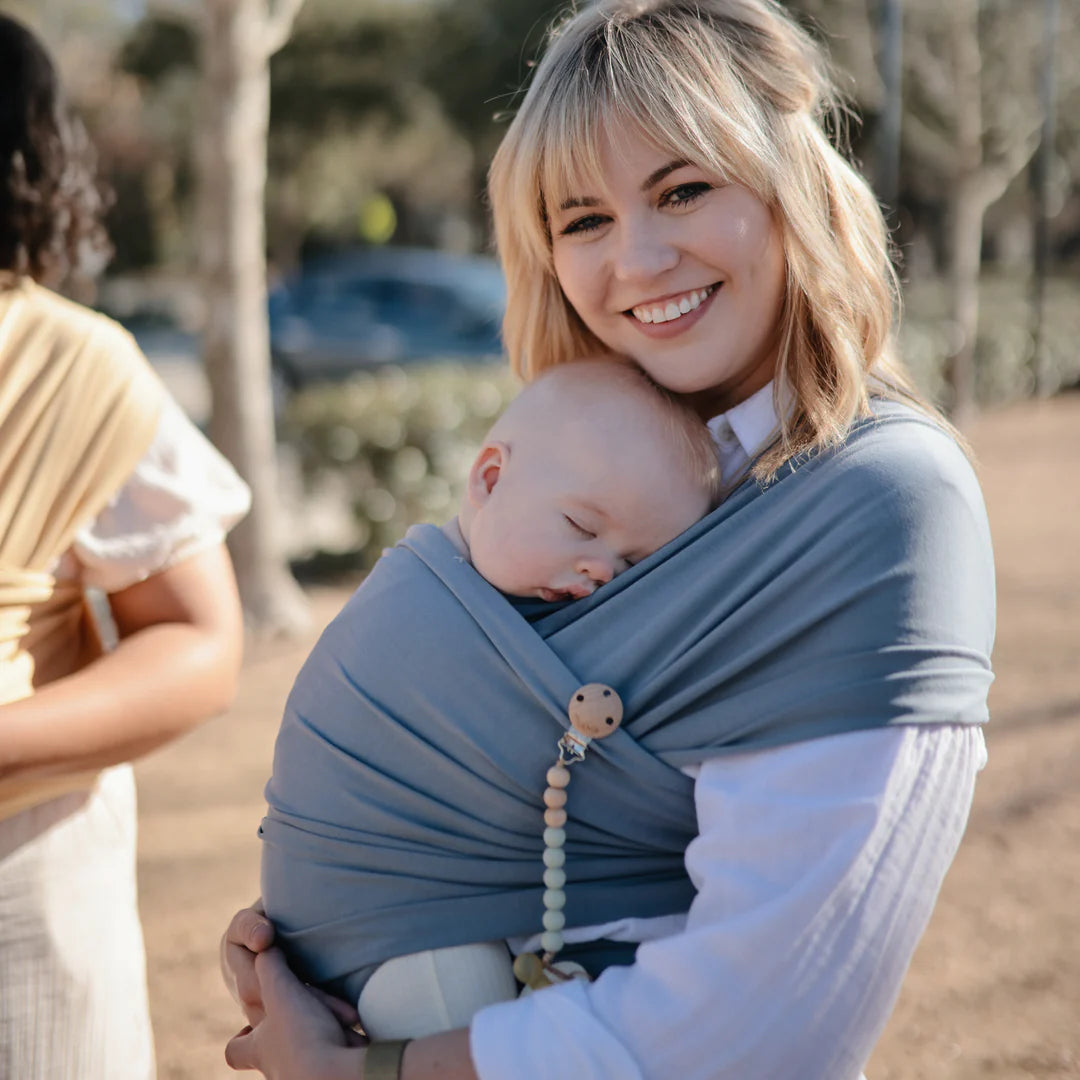Mushie - Silicone Pacifier Clip (Sage)