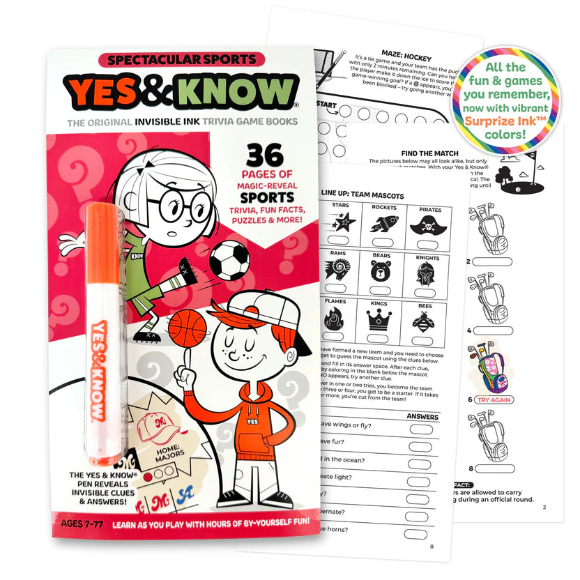 Tree Town Toys - Yes & Know - Spectacular Sports