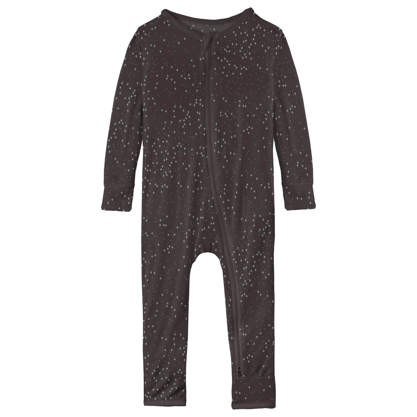 Kickee Pants - Midnight Foil Constellations Zipper PJ