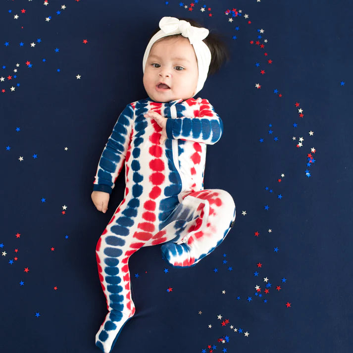 Kyte Baby - Zippered Footie in Liberty Rip Tide