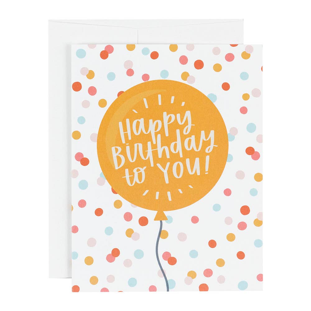 Pippi Post - Happy Birthday Balloon Greeting Card