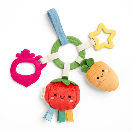 Itzy Ritzy - Bitzy Busy Ring™ Teething Activity Toy: Veggie