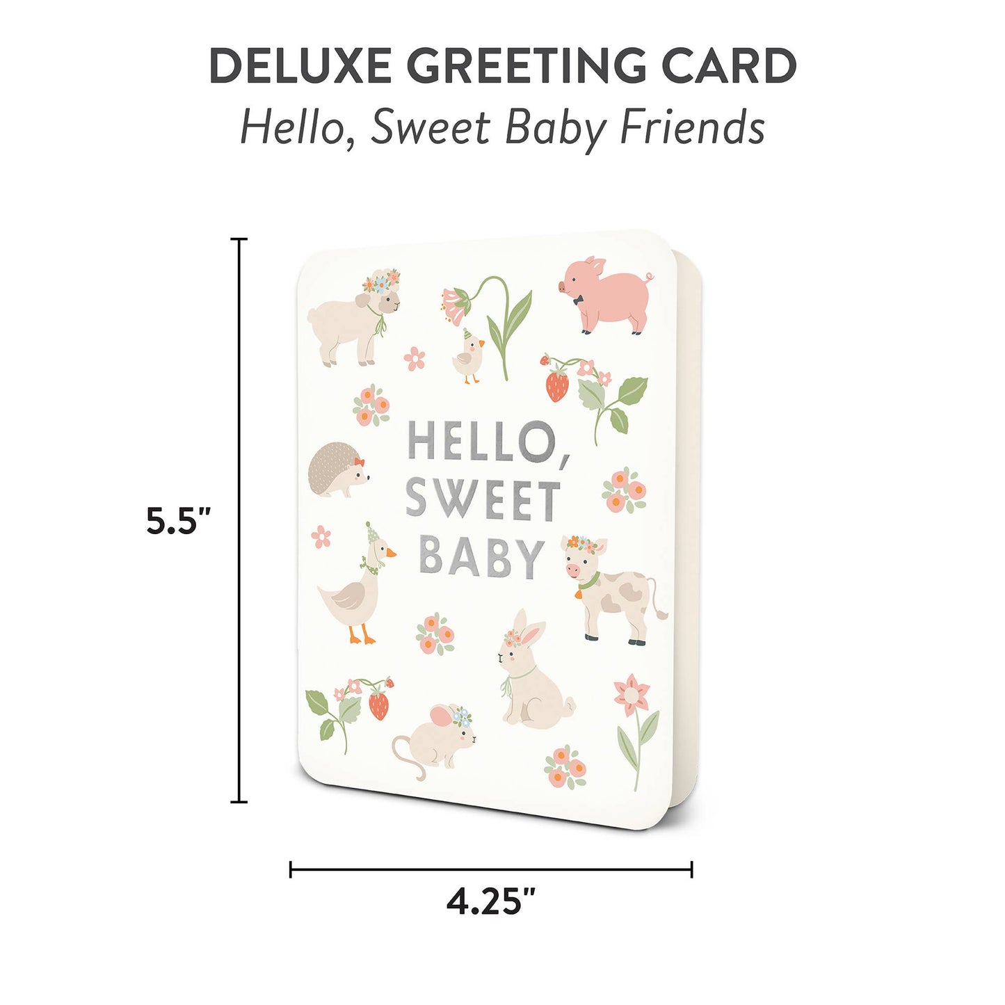 Studio Oh! - Hello, Sweet Baby Friends Deluxe Greeting Card