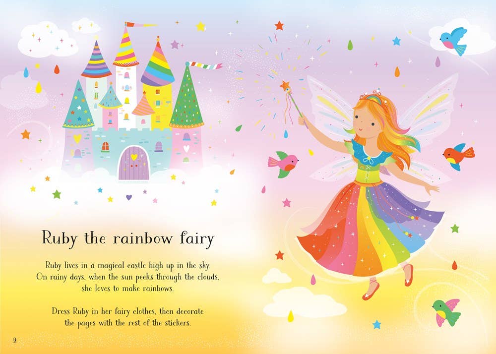 HarperCollins - Little Sticker Dolly Dressing Rainbow Fairy : Usborne