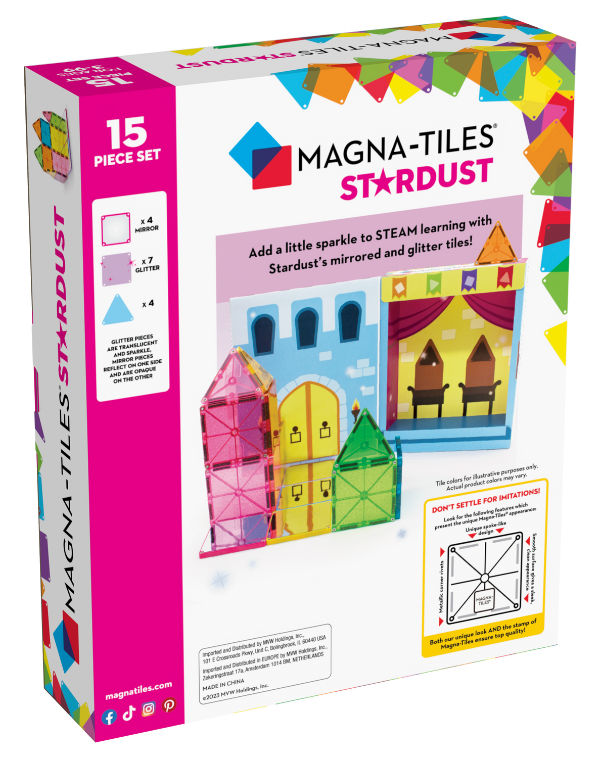 Magna-Tiles - Magna-Tiles Stardust 15-Piece Set