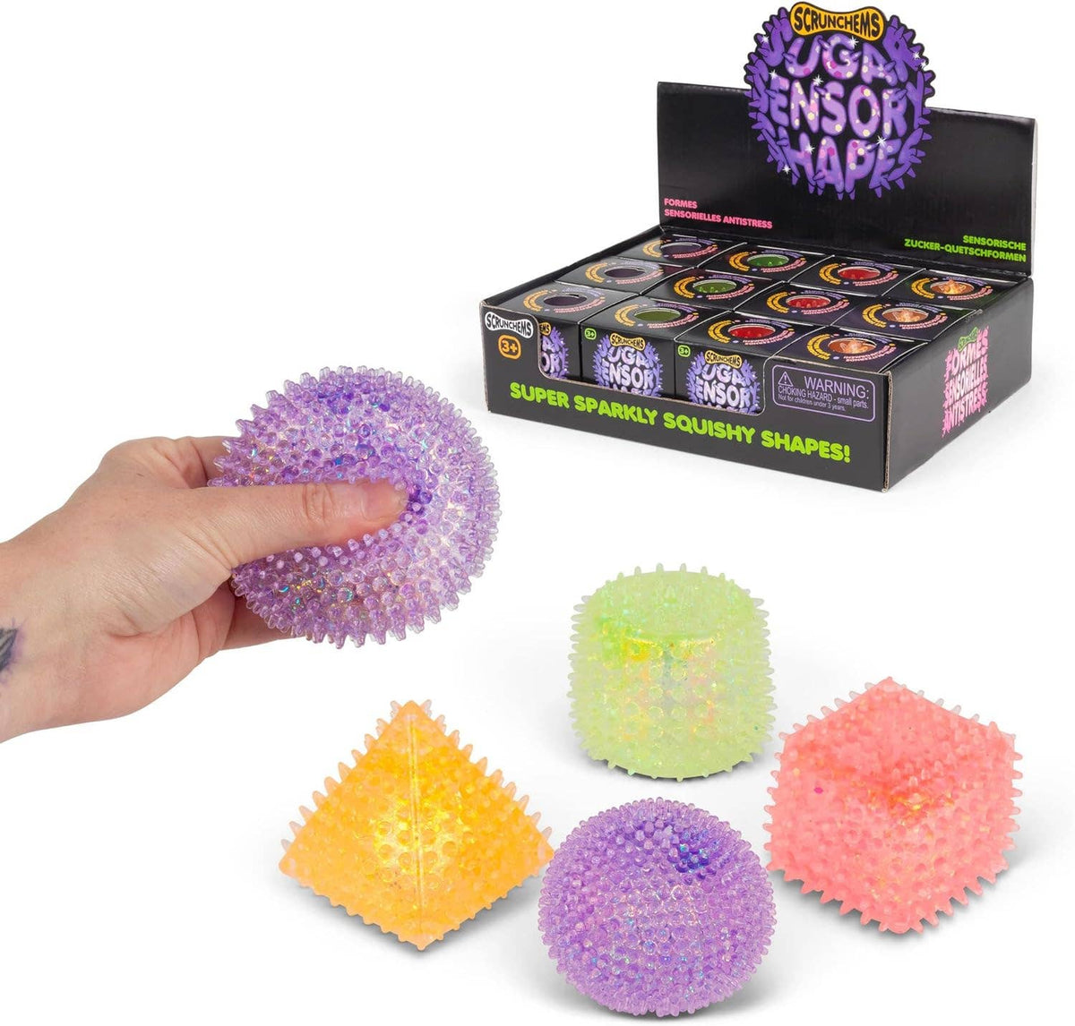 Showcase - Scrunchems® Sensory Sugar Shapes Squishy Fidget Toy (1pc)