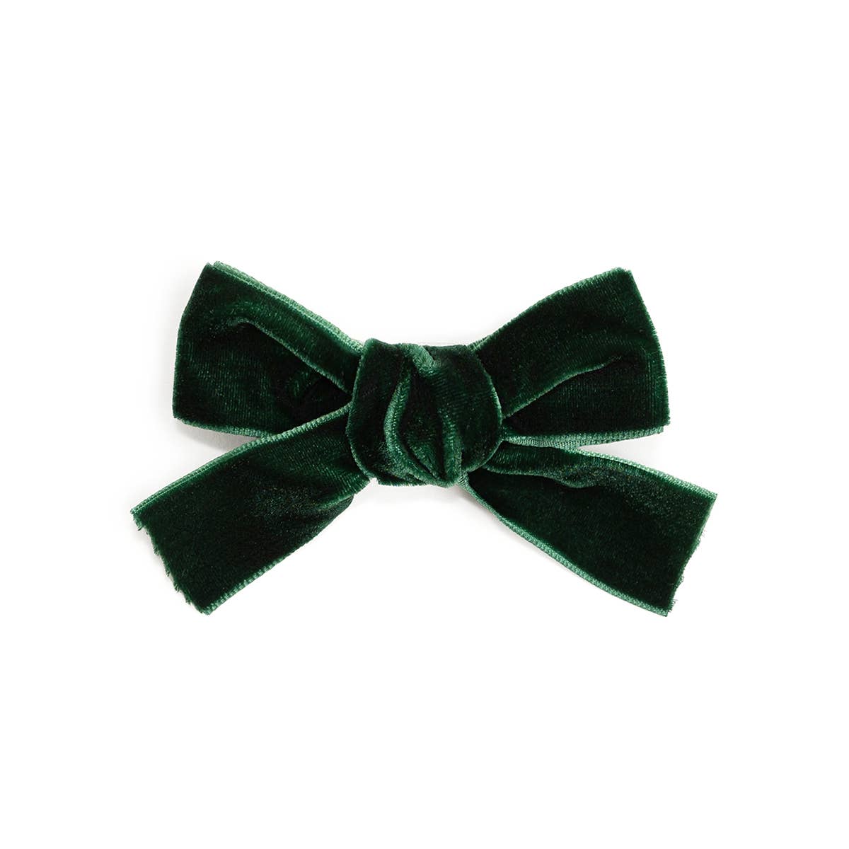 Sweet Wink - Emerald Green Velvet Bow Clip - Hair Bows