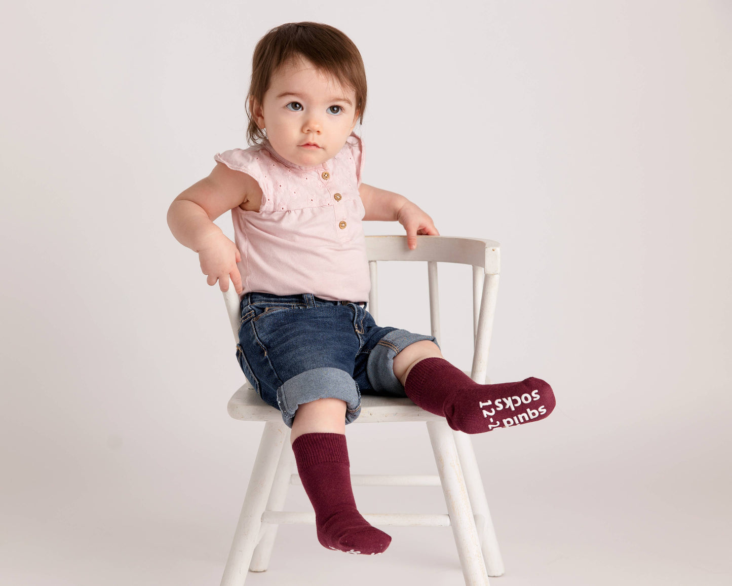 squid socks - Courtney - Baby Socks / Kids Socks with Non-Slip Silicone