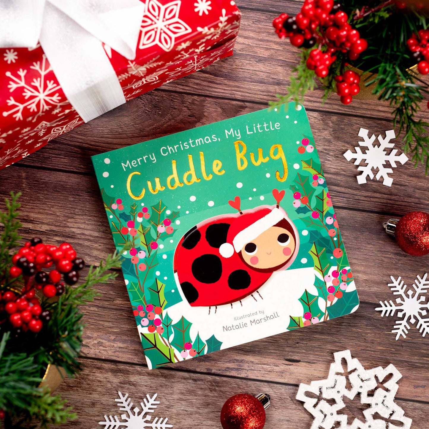 Simon & Schuster - Merry Christmas, My Little Cuddle Bug by Nicola Edwards: Board Books; 18 pages / English