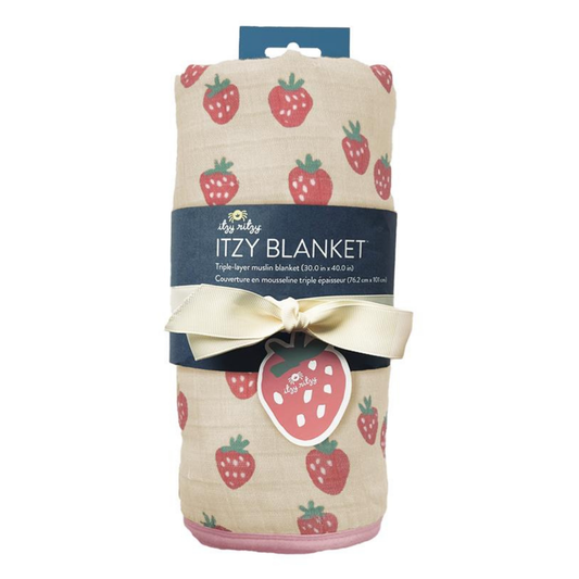 Itzy Ritzy - Itzy Blanket™: Strawberries + Cream