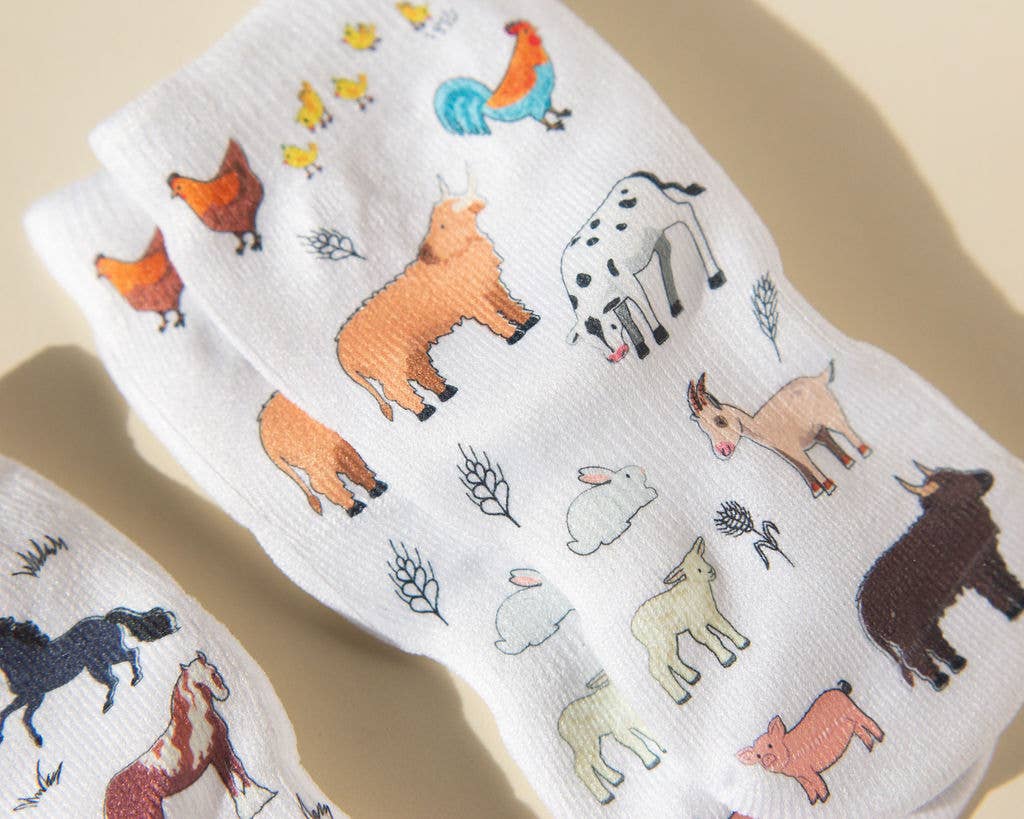 Squid Socks - Cowboy - Baby Socks / Kids Socks with Non-Slip Silicone