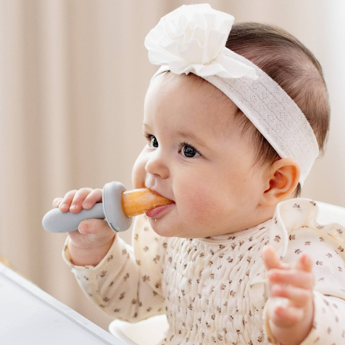 ezpz - Baby-Led™ Gumline Feeder (Baby 3+ months): Pewter