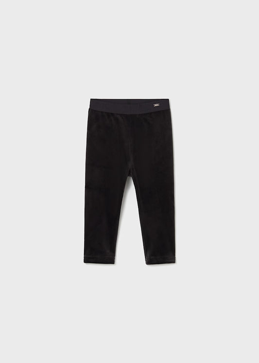 Mayoral - Black Velvet Leggings