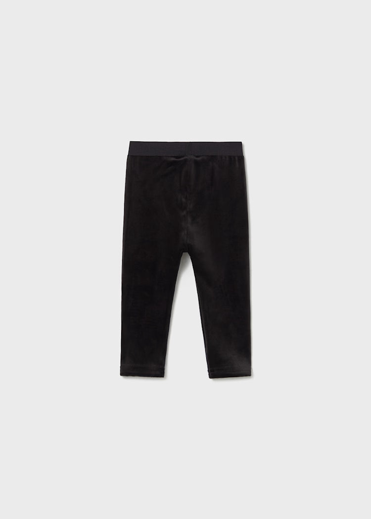 Mayoral - Black Velvet Leggings