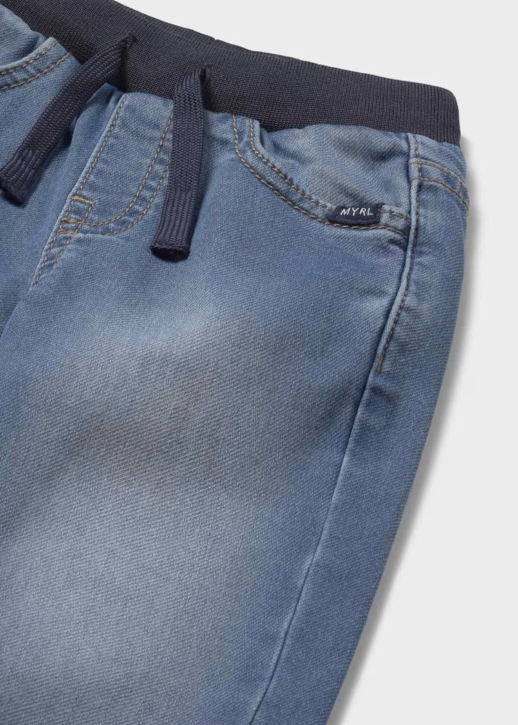 Mayoral - Soft Denim Jogger Pants