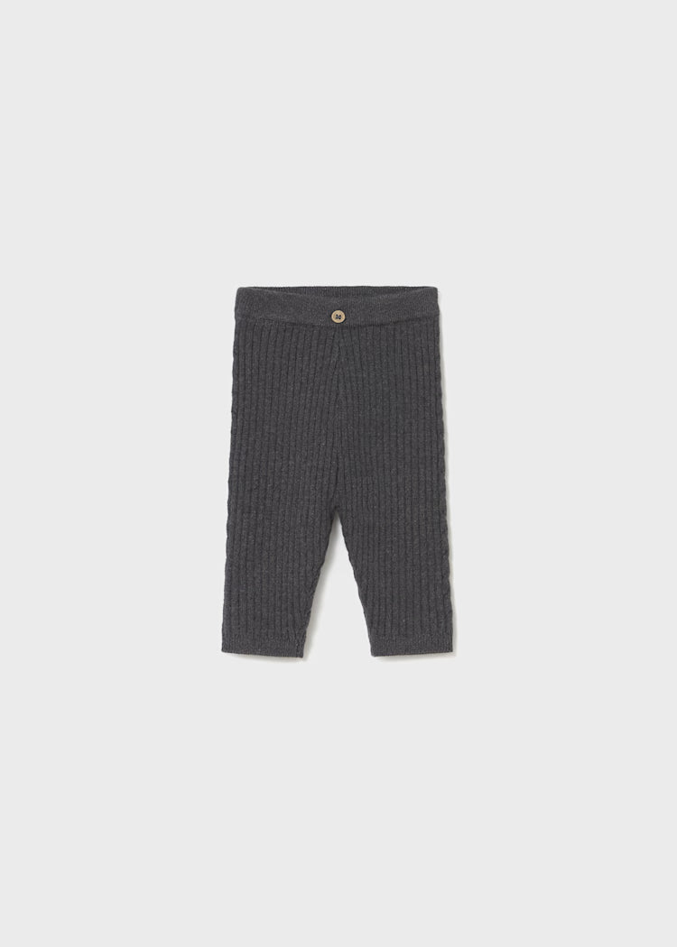 Mayoral - Heather Charcoal Knit Leggings
