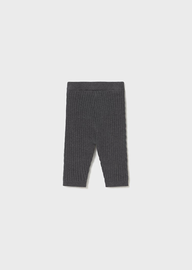 Mayoral - Heather Charcoal Knit Leggings