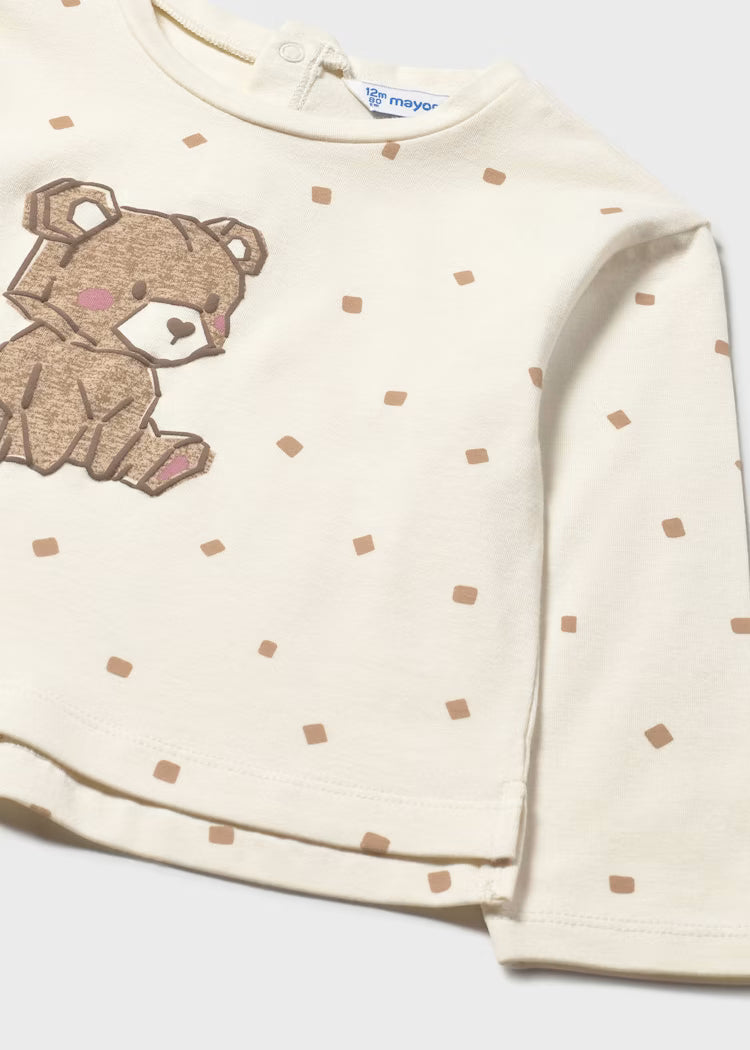 Mayoral - Bear Printed L/S T-Shirt