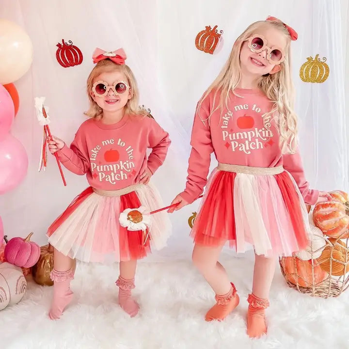 Sweet Wink - Take Me To The Pumpkin Patch Sweatshirt - Dusty Rose