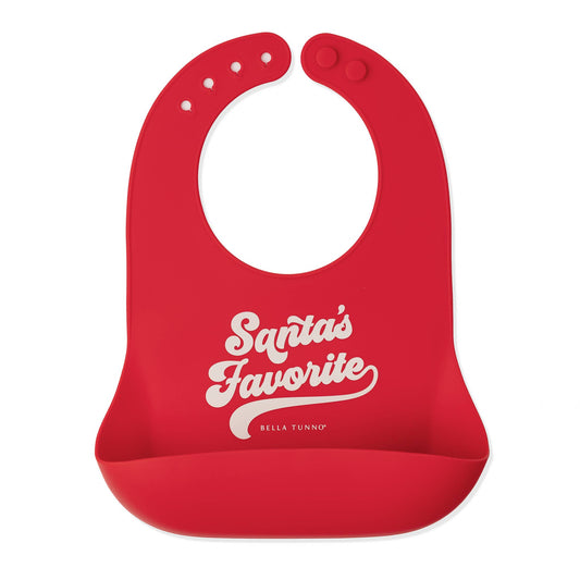 Bella Tunno - Santas Favorite Wonder Bib: Red