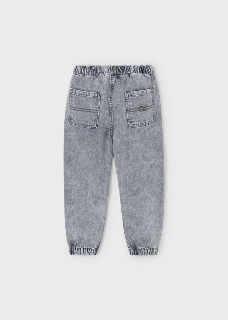 Mayoral - Gray Parachute Denim Pants