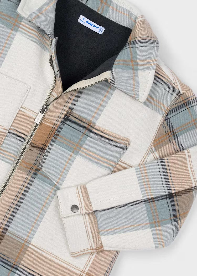 Mayoral - Check Zip Jacket
