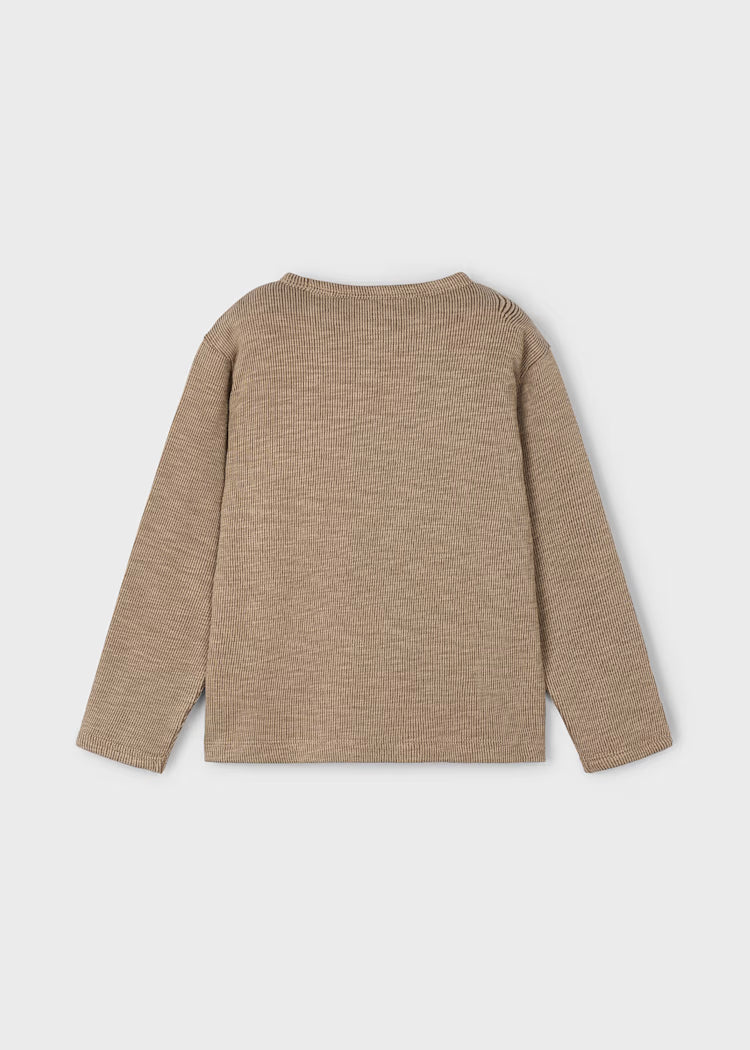 Mayoral - Knit Caramel L/S T-Shirt