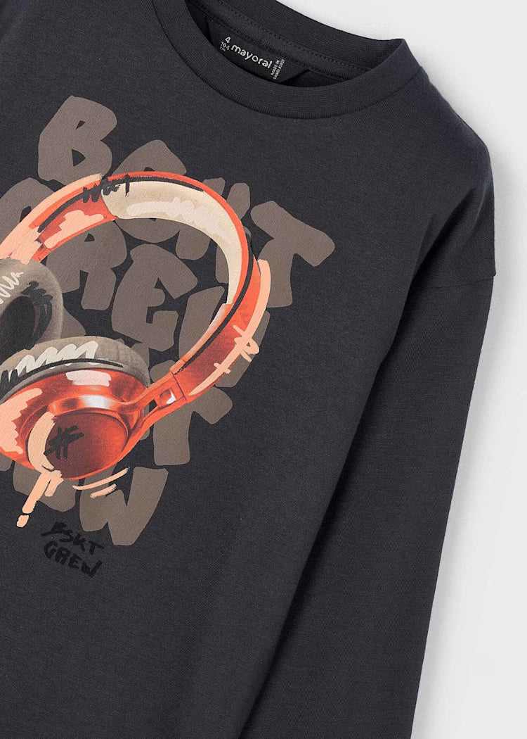 Mayoral - L/S Headphones T-Shirt