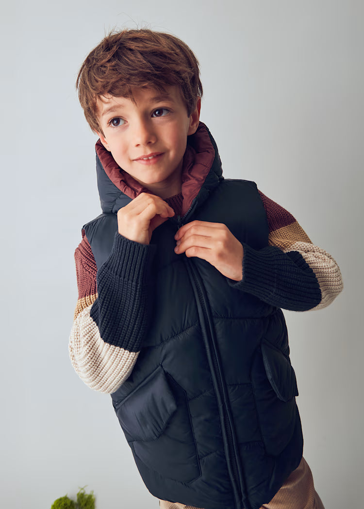 Mayoral - Hooded Reversible Vest