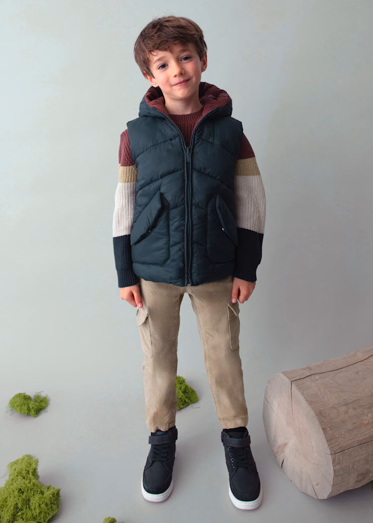 Mayoral - Hooded Reversible Vest