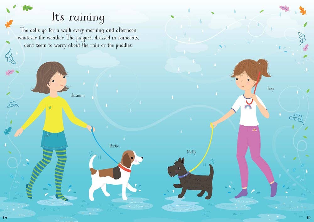 HarperCollins - Little Sticker Dolly Dressing Puppies : Usborne