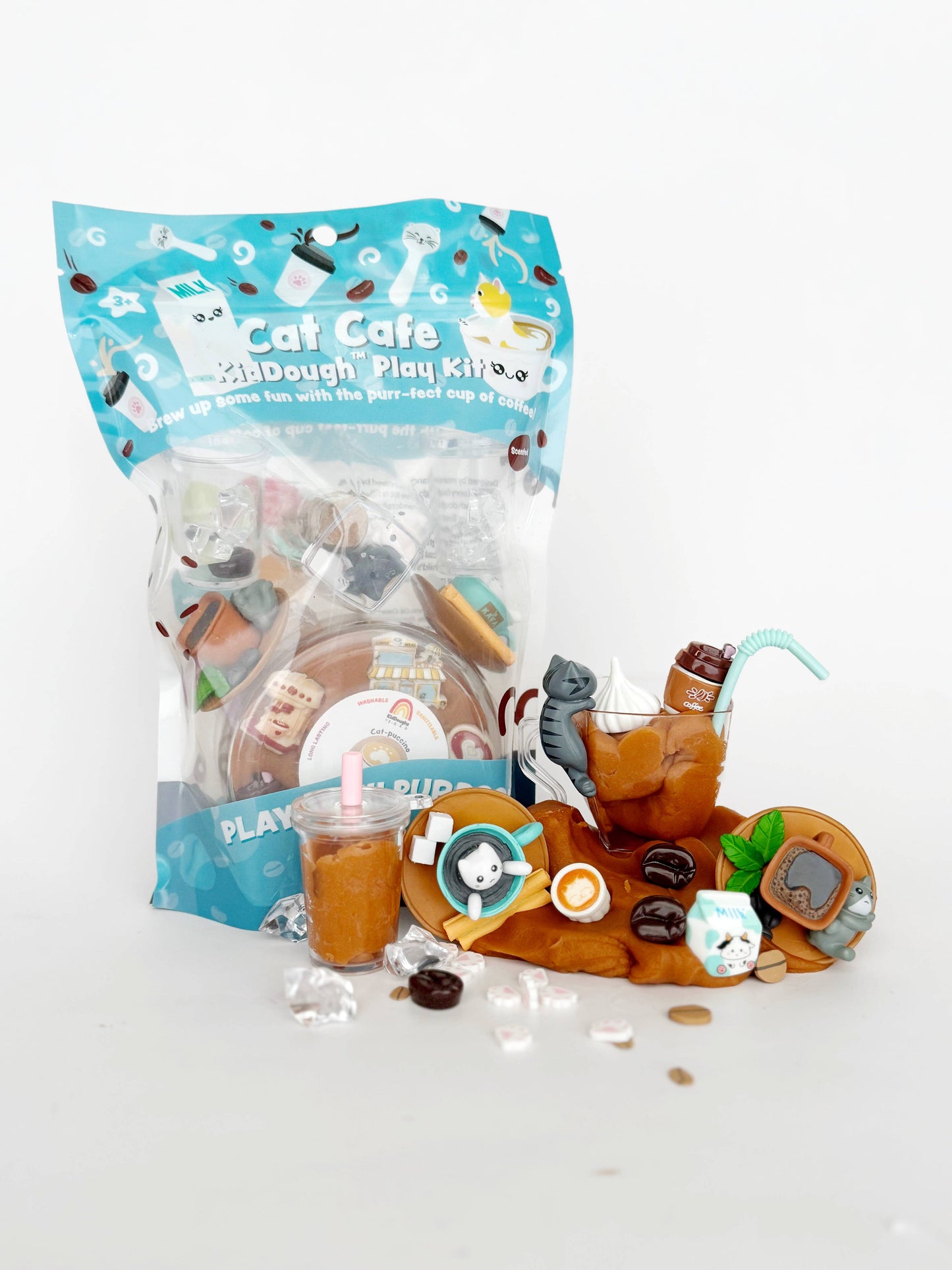 Earth Grown KidDoughs - Cat Cafe KidDough Play Kit