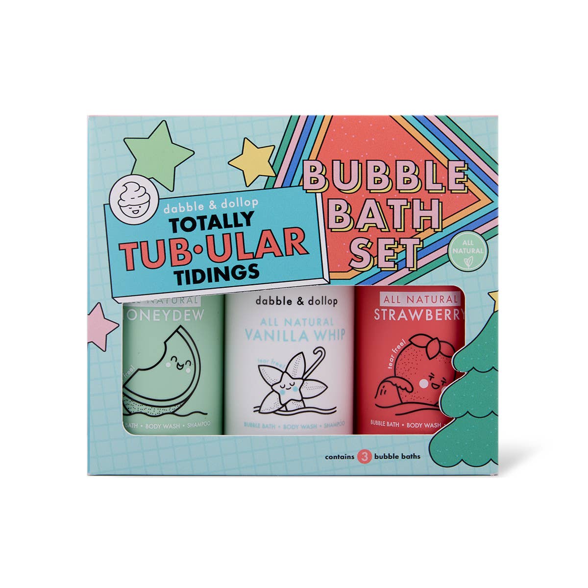 Dabble & Dollop - Totally Tub-ular Holiday Bath Set