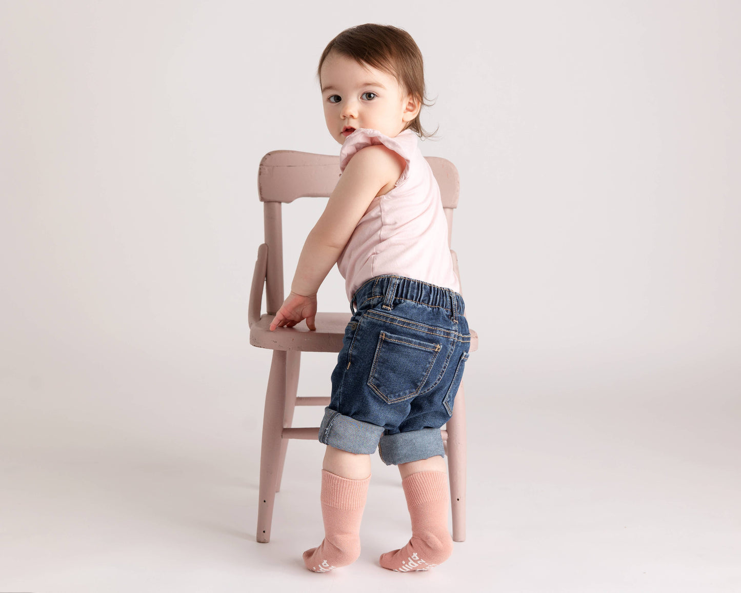 squid socks - Courtney - Baby Socks / Kids Socks with Non-Slip Silicone