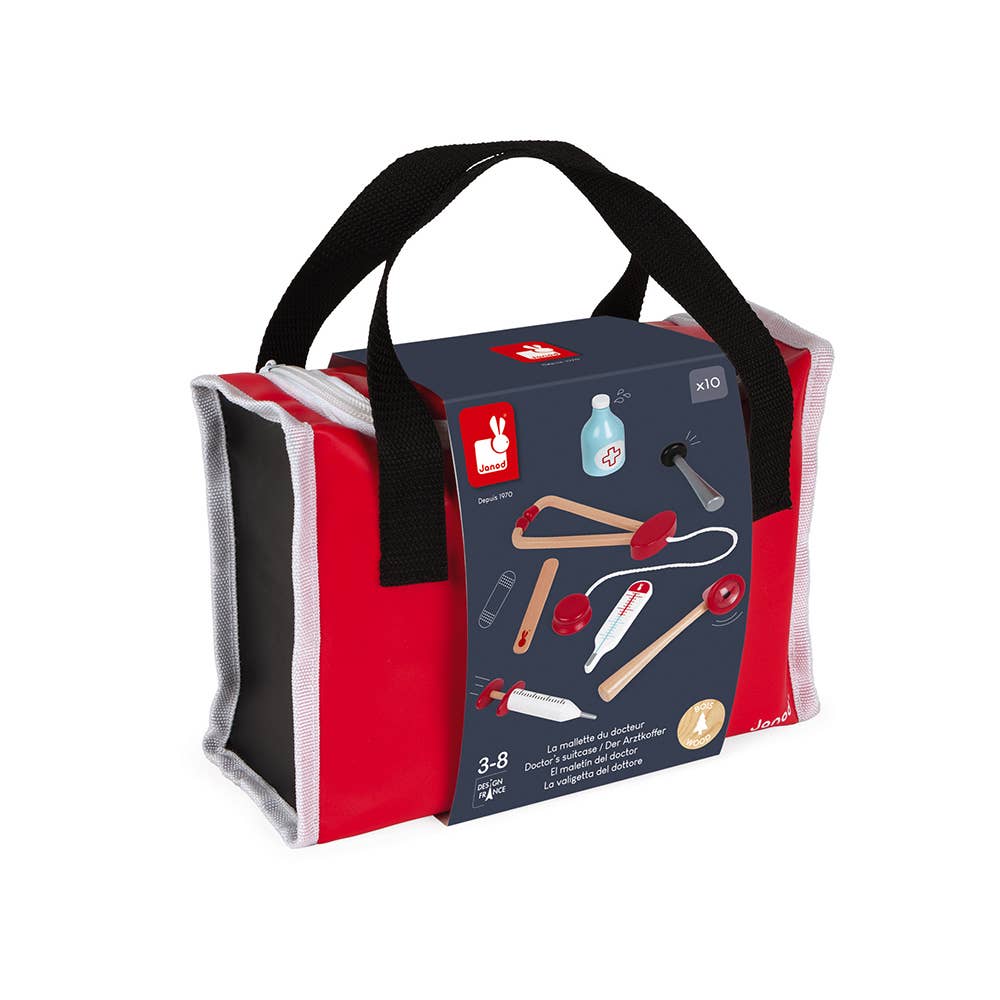 Janod - Pretend Play - Doctor | 10 Accessories