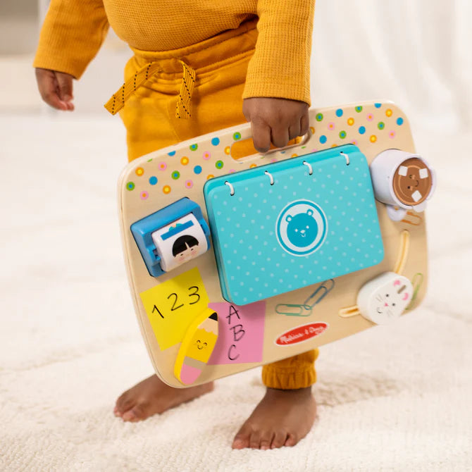 Melissa & Doug - Wooden Work & Play Desktop Activity Board