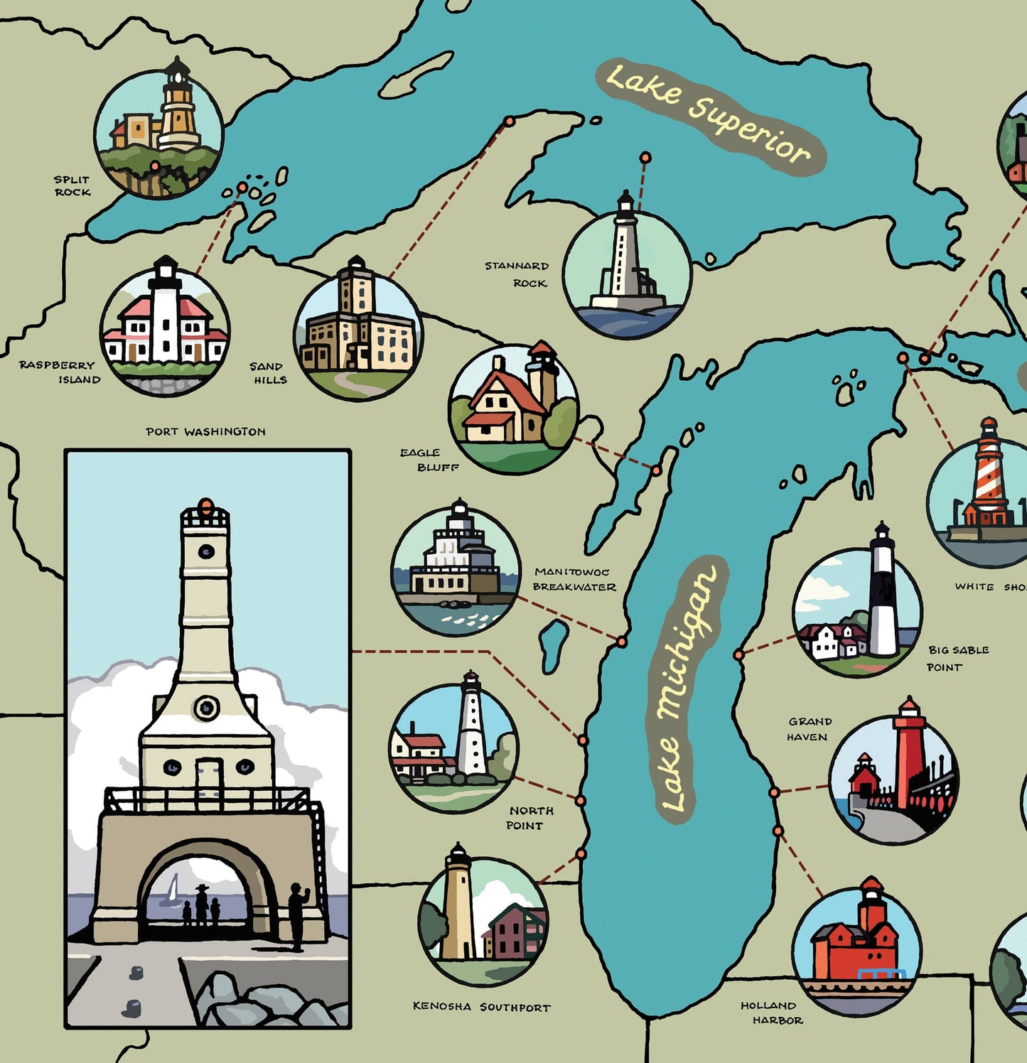 Sleeping Bear Press - B is for Beacon: A Great Lakes Lighthouse Alphabet Book