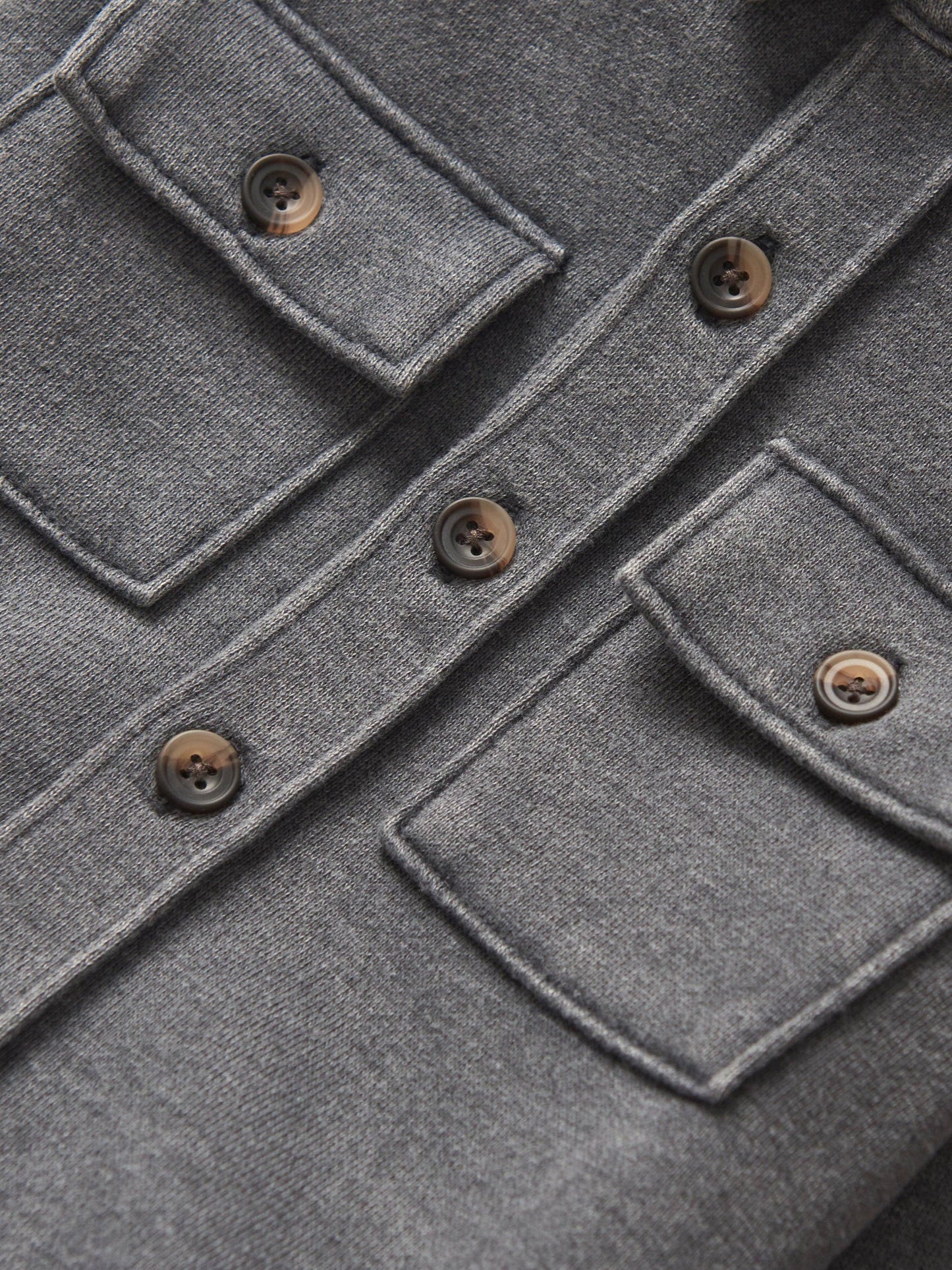 Little Bipsy - Lightweight Hooded Shacket - Charcoal Wash