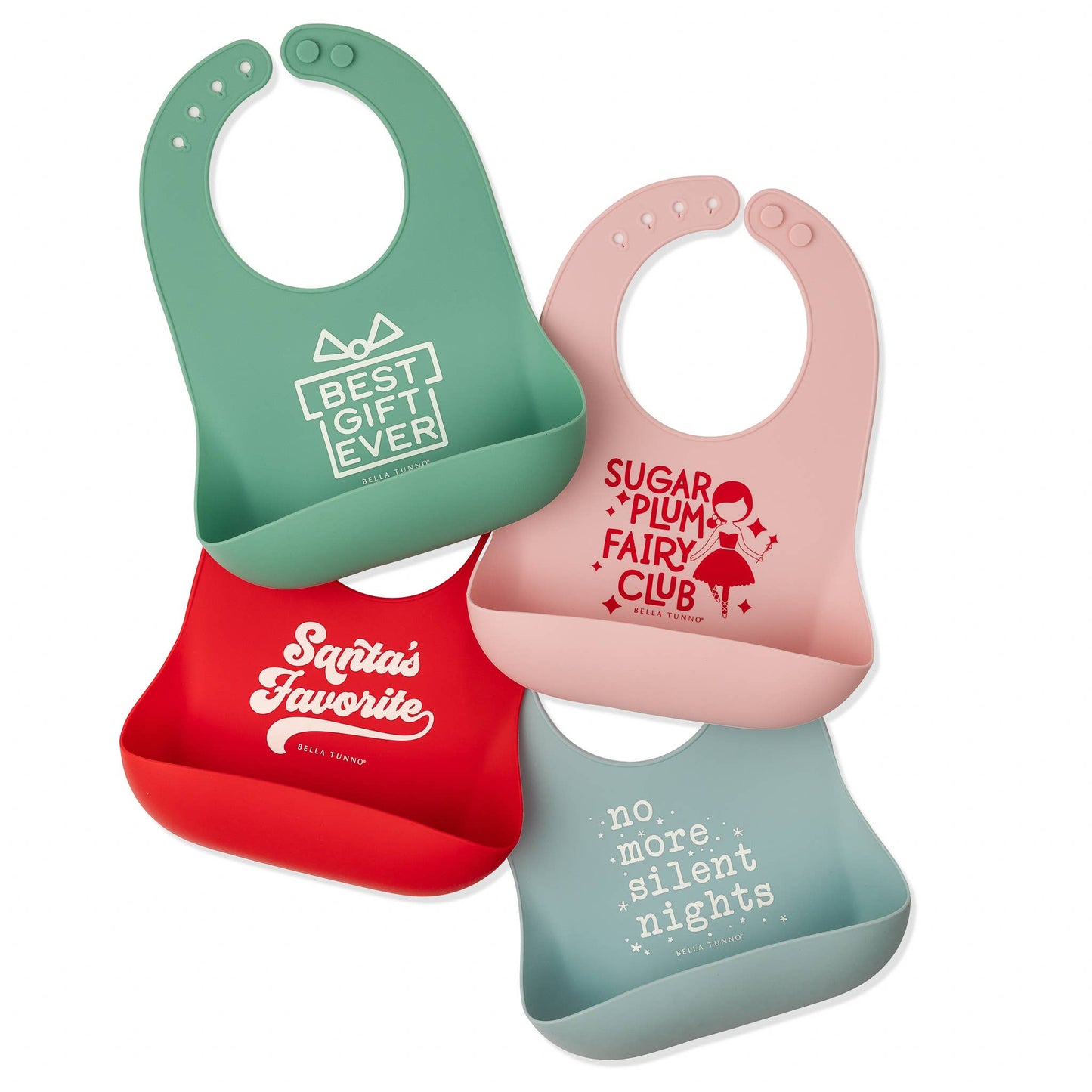 Bella Tunno - Santas Favorite Wonder Bib: Red