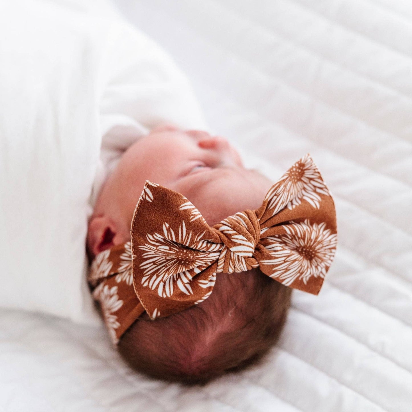 Baby Bling Bows - autumn aster PRINTED KNOT