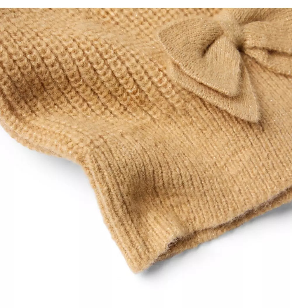Janie and Jack - Caramel Cozy Bow Sweater