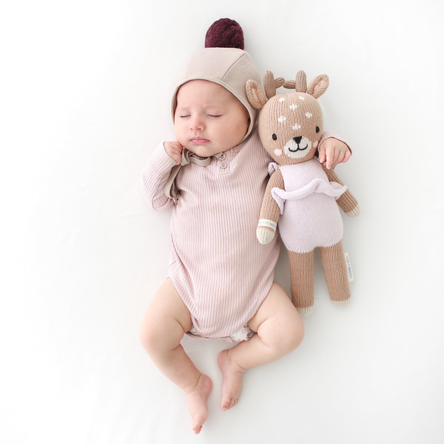cuddle + kind - Violet the Fawn Handknit Dolls