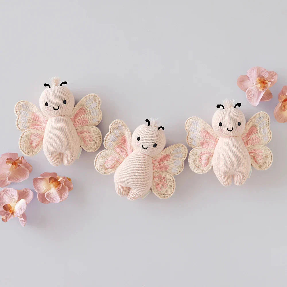 Cuddle + Kind -Baby Butterfly Pink Petal - Baby Animal Collection